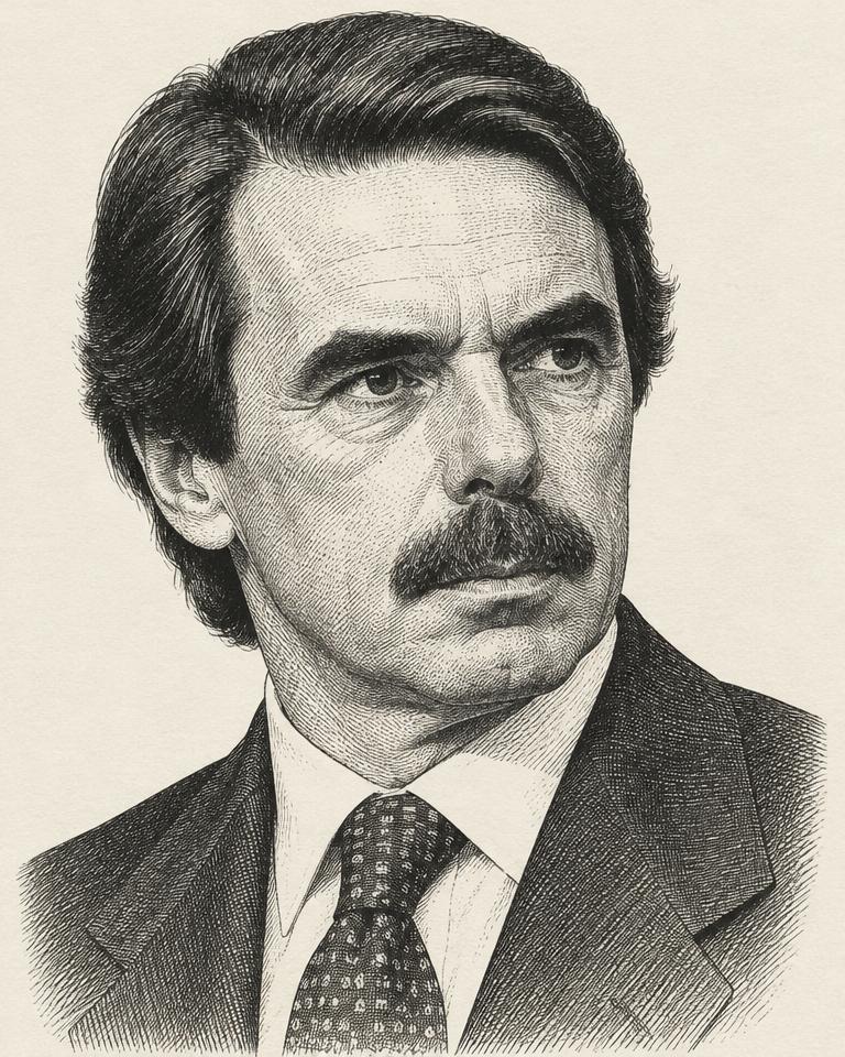 Retrato editorial de José María Aznar