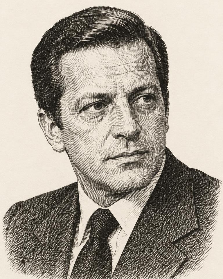 Retrato editorial de Adolfo Suárez